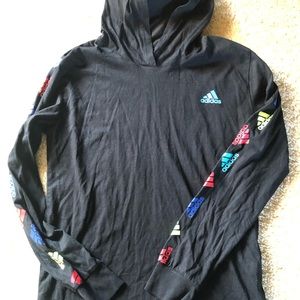 Adidas long sleeve T-shirt with hood